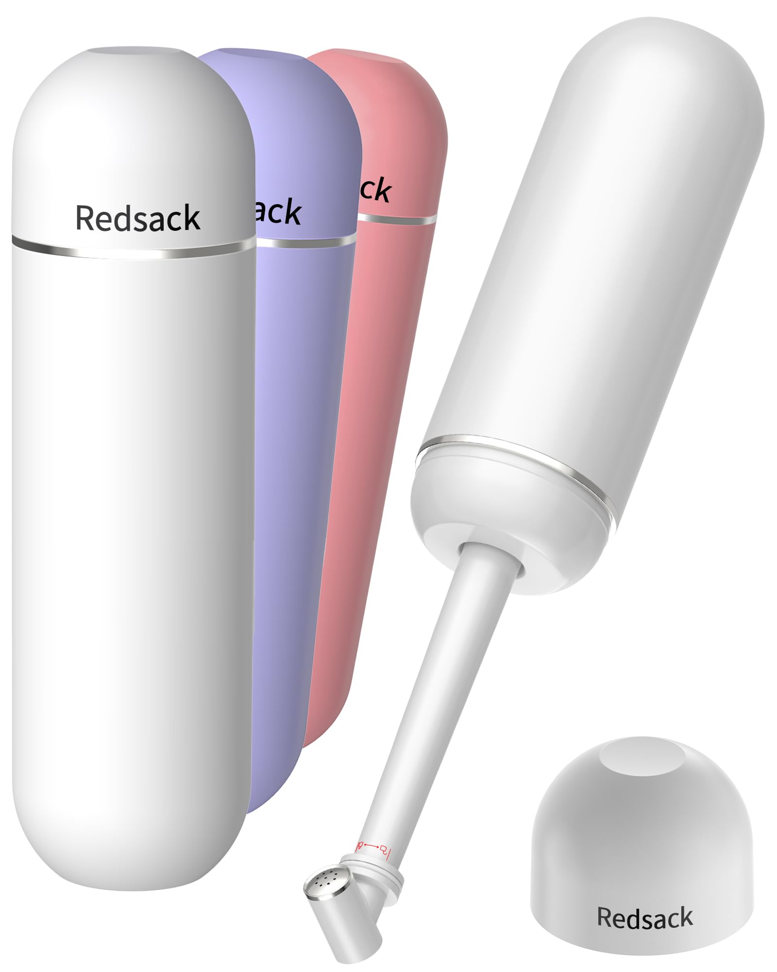 Portable Bidet for Travel Camping - Manual Squeeze Handheld Peri Bottle for Feminine Hygiene 3 Leak-Proof Seals Extendable
