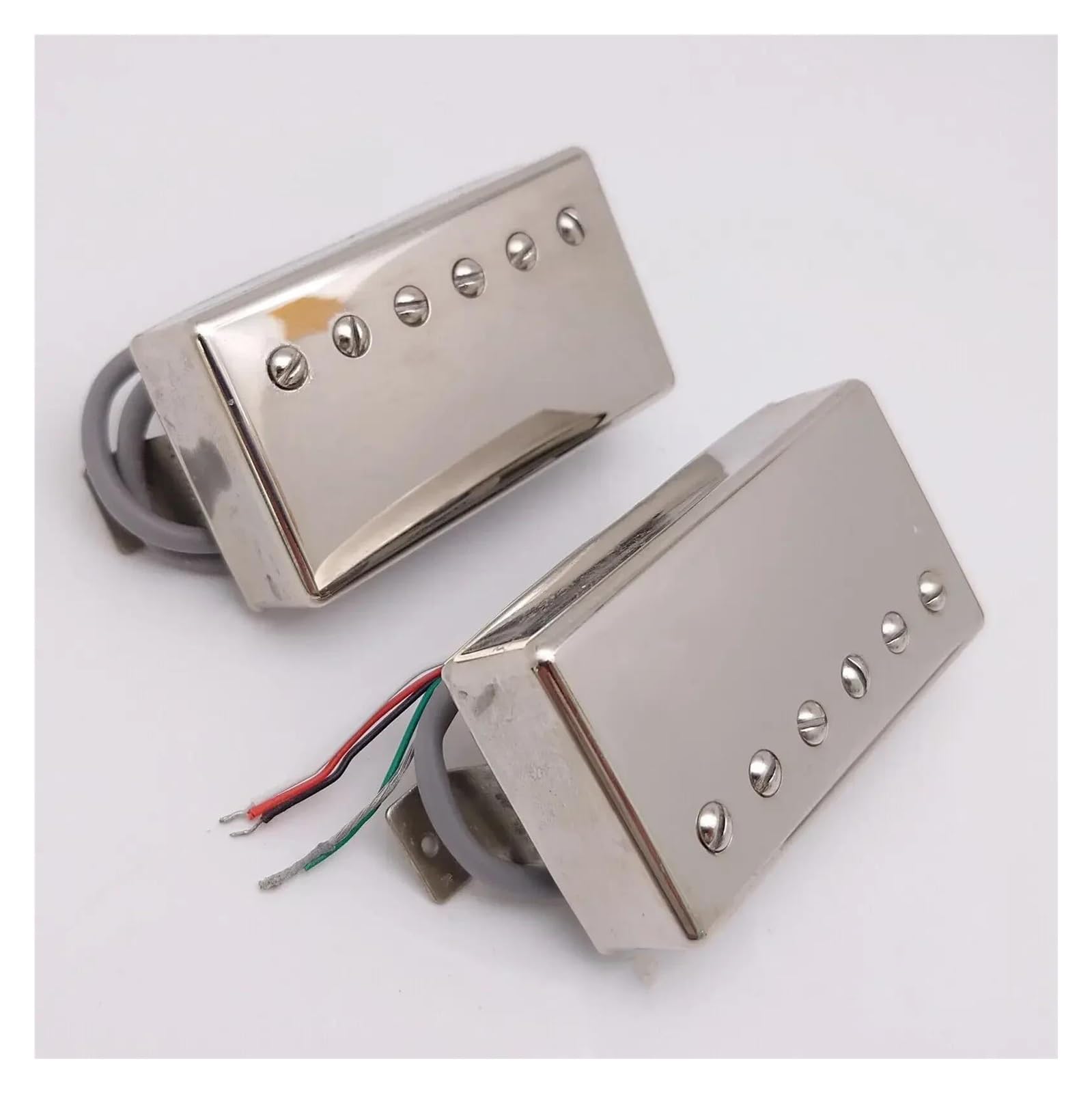 Gitarowy Humbucker Pickup Chrome Z Wiązką Przewodów Do Części Do Gitary Elektrycznej Przetwornik Części Gitary Elektrycznej(2V-2T Pickups)