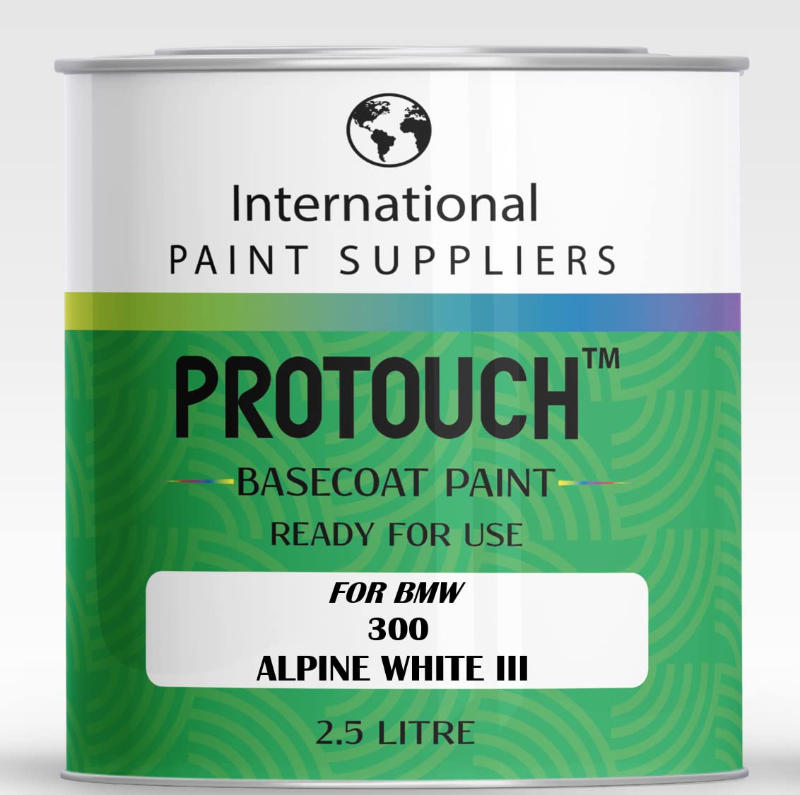 Protouch Alpine White Iii For Bmw 300 Basecoat Rfu Ready For Use Thinned Car Paint 2.5L Tin