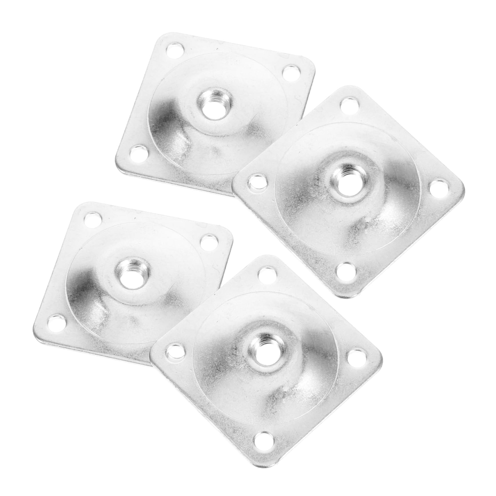 TOBBOMEY 4Pcs Leg Attachment Plates for Furniture Repair Easy Installation Mounting Brackets for Tables Chairs Sofas and Tables Durable Non Deforming Design