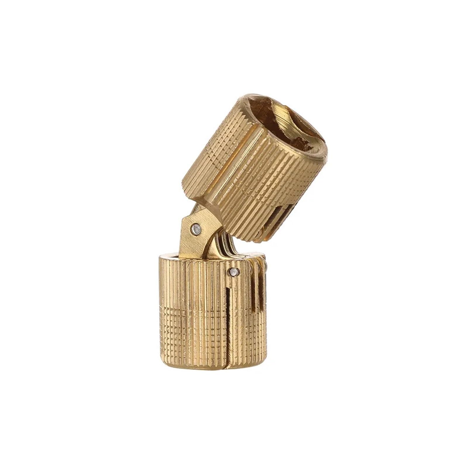 Itrhjtgp One Color Door Hinges Copper Brass Furniture Hinges 8-18Mm Cylindrical Hidden Cabinet Concealed Invisible Door For Hardware Box For Bathroom(14Mm)