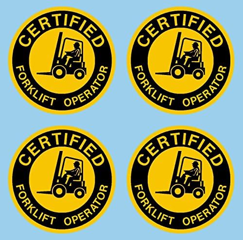 Amazon.com: Certified Forklift Operator, 2 inch Circle 4 Pack, I Make ...