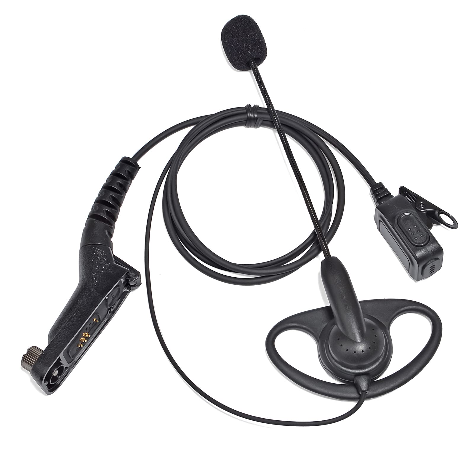 Adattatore PTT U94 Per Walkie Talkie, Compatibile Con Cuffie Z-TAC, Suono Chiaro, Nero