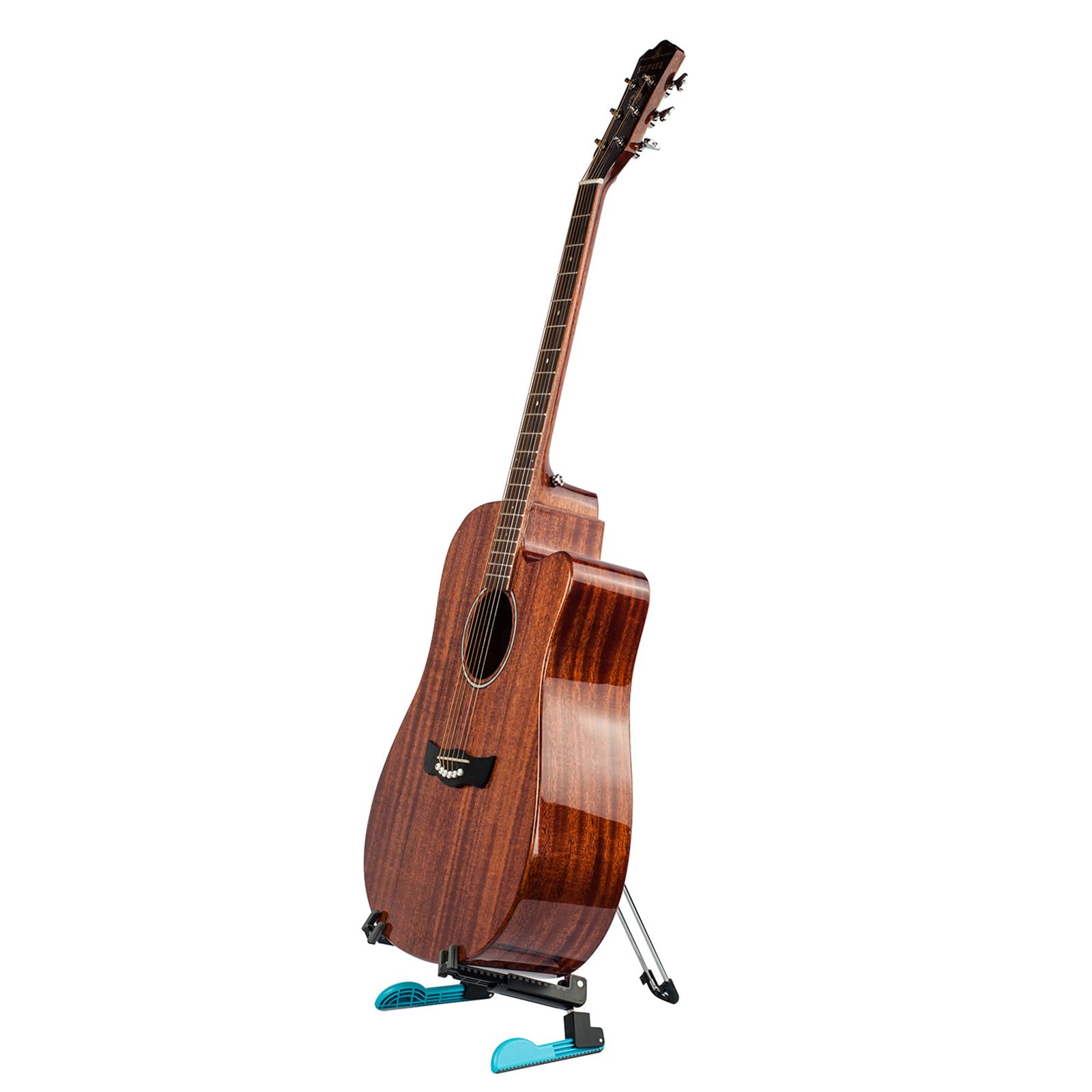 Soporte para guitarra acústica, ligero, plegable, con marco en A, para guitarra, bajo, violines, ukelele, banjo