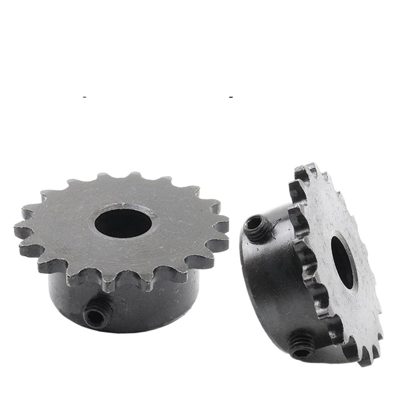 Bevel Gear Pinion Hardware Mechanical 2pieces 05B Industrial Sprocket Gear Motor Chain Drive Sprockets 45# Steel Blackening 2.5 Points 9-20 Teeth Bore 6mm(14Teeth)