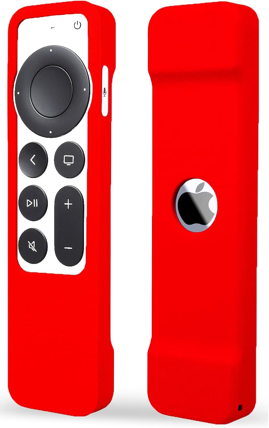 Case Compatible with Apple TV 4K Siri Remote 2021 2022 - Soft Silicone Remote Case Cover Sleeve Skin Compatible with Apple TV 4K / HD Siri Remote Controller (2nd & 3rd Gen) - Red