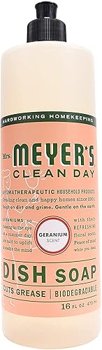 Miniatura 86 de Mrs. Meyer's Clean Day - Detergente líquido para platos, aroma a campanillas azules, fórmula biodegradable, paquete de 3 unidades, 16 fl oz