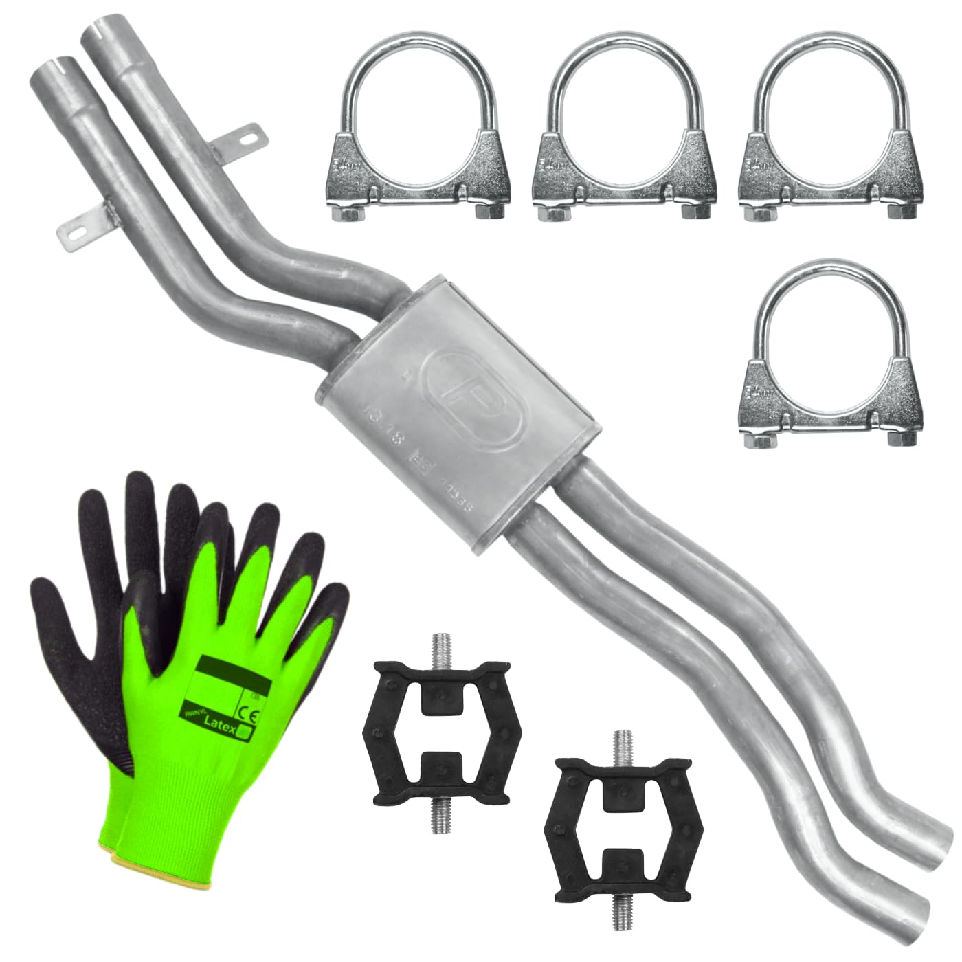 POLMOstrow Auspuff für BMW 3 E46 1998-2005 | Mitteltopf, Motoren: 2.2 - 2.5 - 3.0 | Coupe, Kombi Touring, Limousine