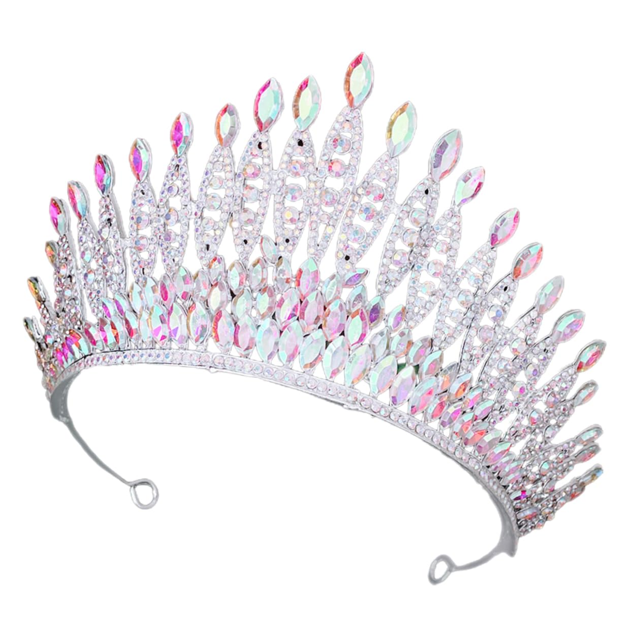 Diadema Corona con Cristalli, Lega di Zinco, Cerchietto Donna | Danza e Compleanno, Design Ricercato, Applicazione Multiuso, Stile Semplice e Distintivo