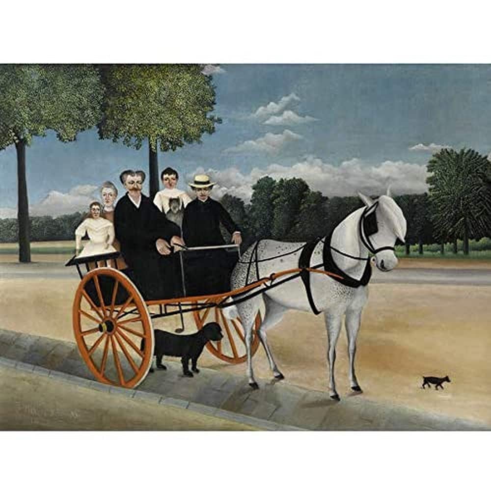 Henri Rousseau Dit Le Douanier La Carriole Du Pere Junier Unframed Wall Art Print Poster Home Decor Premium
