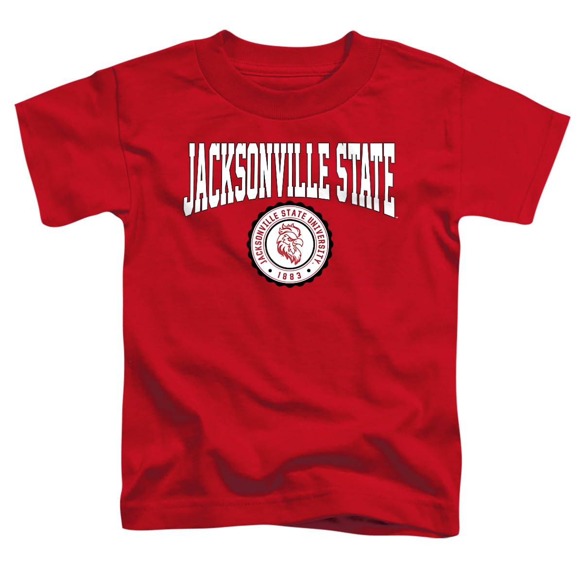 LOGOVISION Jacksonville State University Collegiate Seal Kids T Shirt (2) for Toddler Boys and Girls, Red