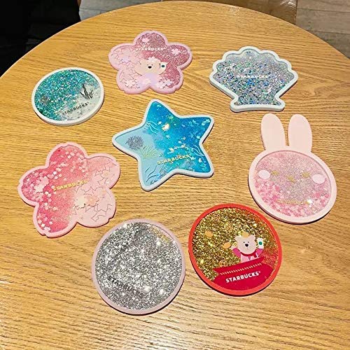 キラキラコースターまとめ売り Amazon.co.jp: スターバックス海外限定コースター 流れる ウサギ