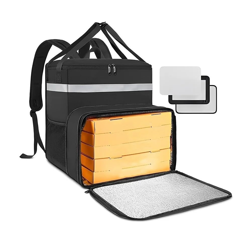 LATEAU Bolsa Termica Pizza Mochila térmica de 56L, Impermeable, Gruesa, Bolsa térmica for Alimentos, Caja de refrigerador, Mochila for Mantener la Comida Fresca