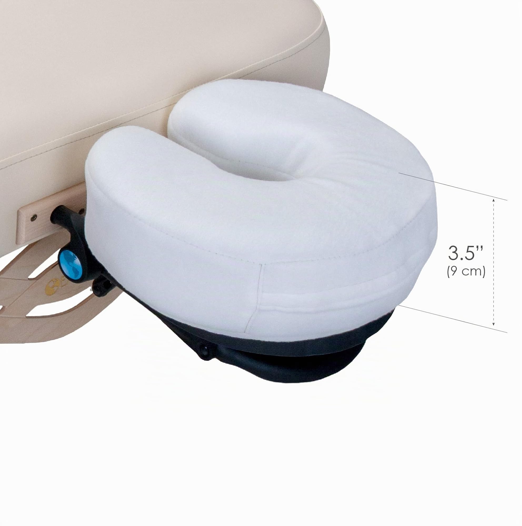 EARTHLITE Massage Memory Foam Gesichtskissen - Massageliegen- & Massagestuhlkissen für Kopfstützen (mit Waschbarer Fleeceüberzug)
