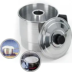 Fervedor Caneco Inderramável 2l Alumínio Polido Cabo de Baquelite