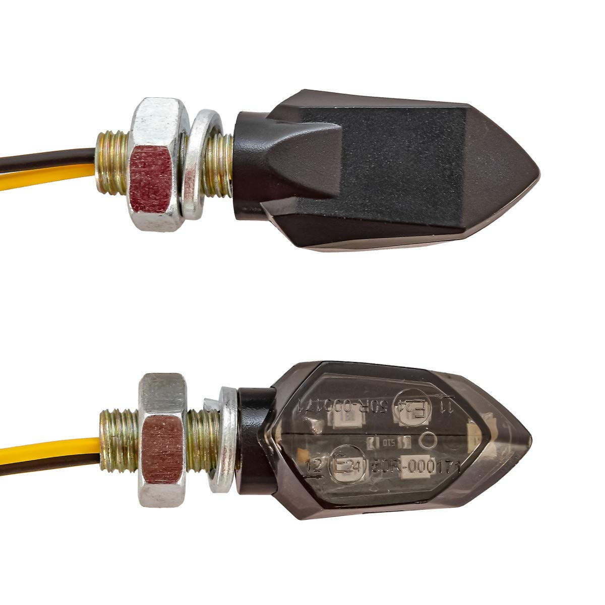Intermitentes Moto/Indicadores LED KP8 2 Piezas Tintado