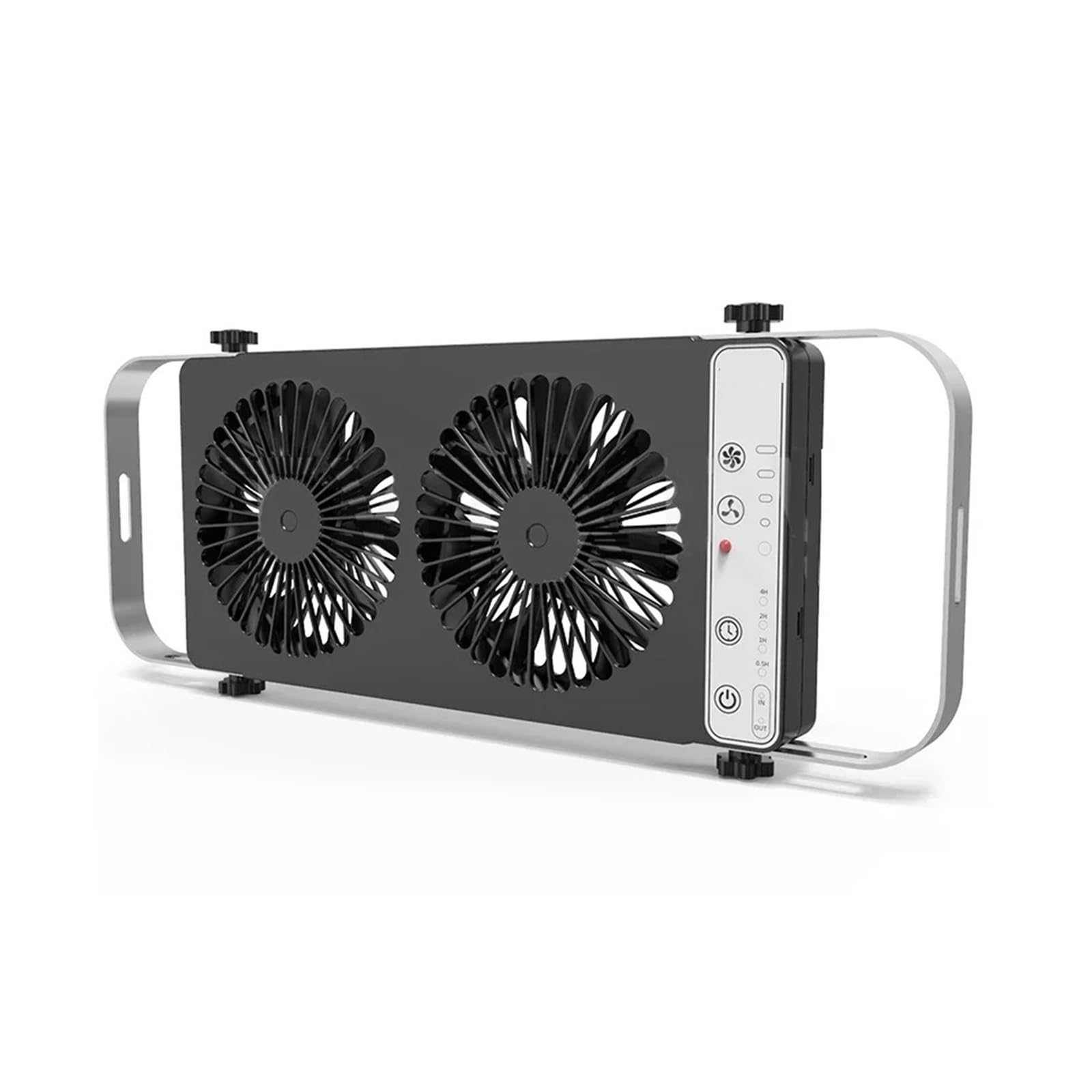 Edede Nero Rv 12V Silent Movable Portable Fan Ventilation And Easy To Carry Window Exhaust Fan Caravan Rv Parts Accessories(Nero)
