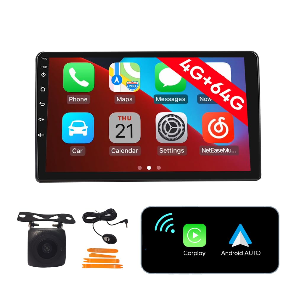 [4G 64G] Android Car Stereo FM Radio Carplay Android Auto 9