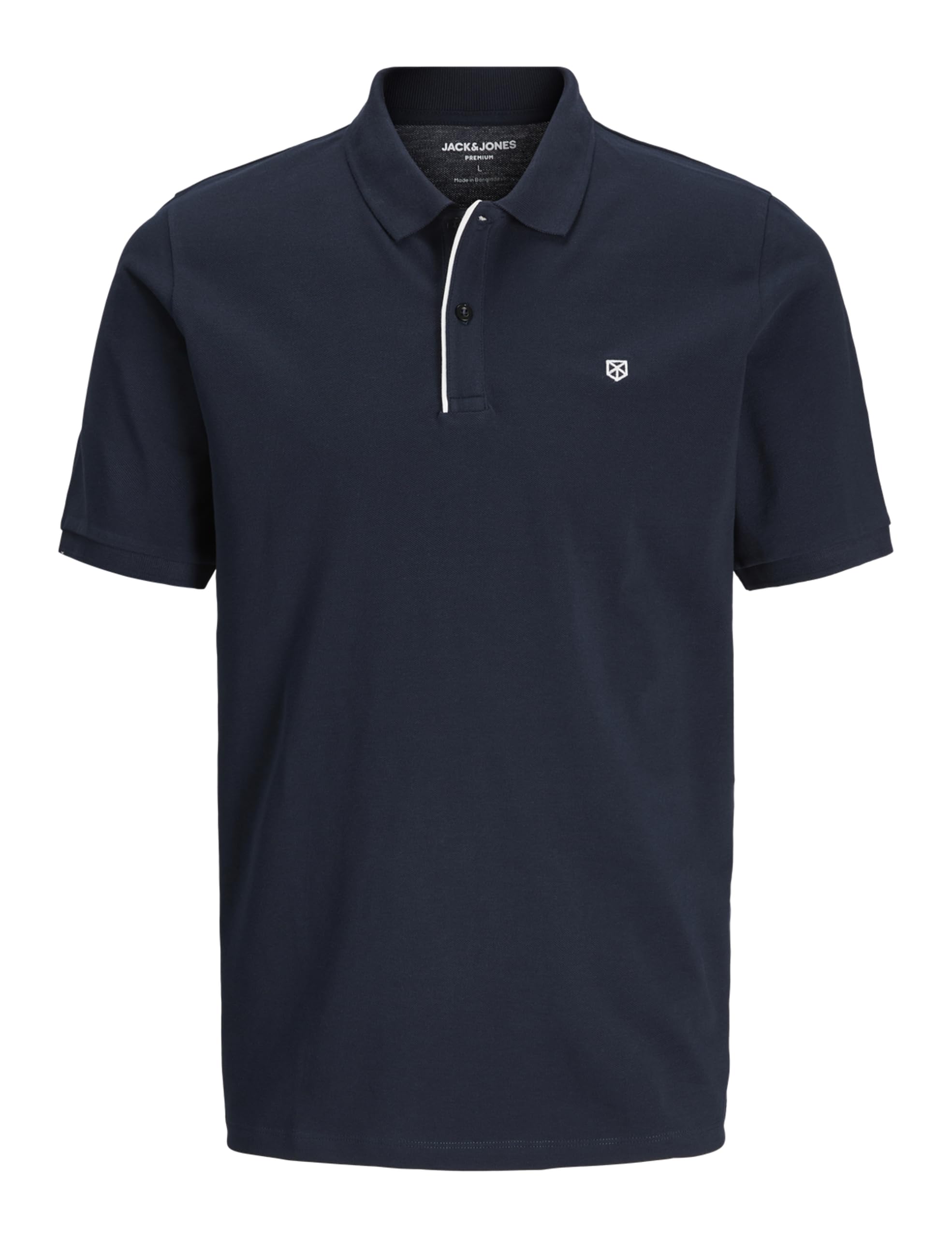 JACK & JONES Jprblasainz SS Polo Shirt, Night Sky, M