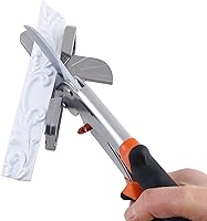 Vista 8 de Cortador de inglete multiángulo grande y afilado con 0 a 135 grados, tijeras de corte angular ajustables para cubierta de cordón de PVC, moldeado