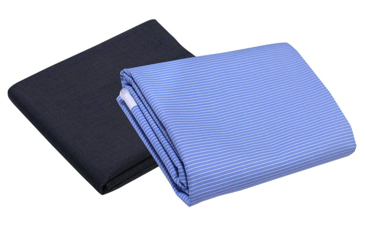 Men's Cotton Unstitched Shirt & Trouser Fabric (Multicolor; Free Size)-image-13