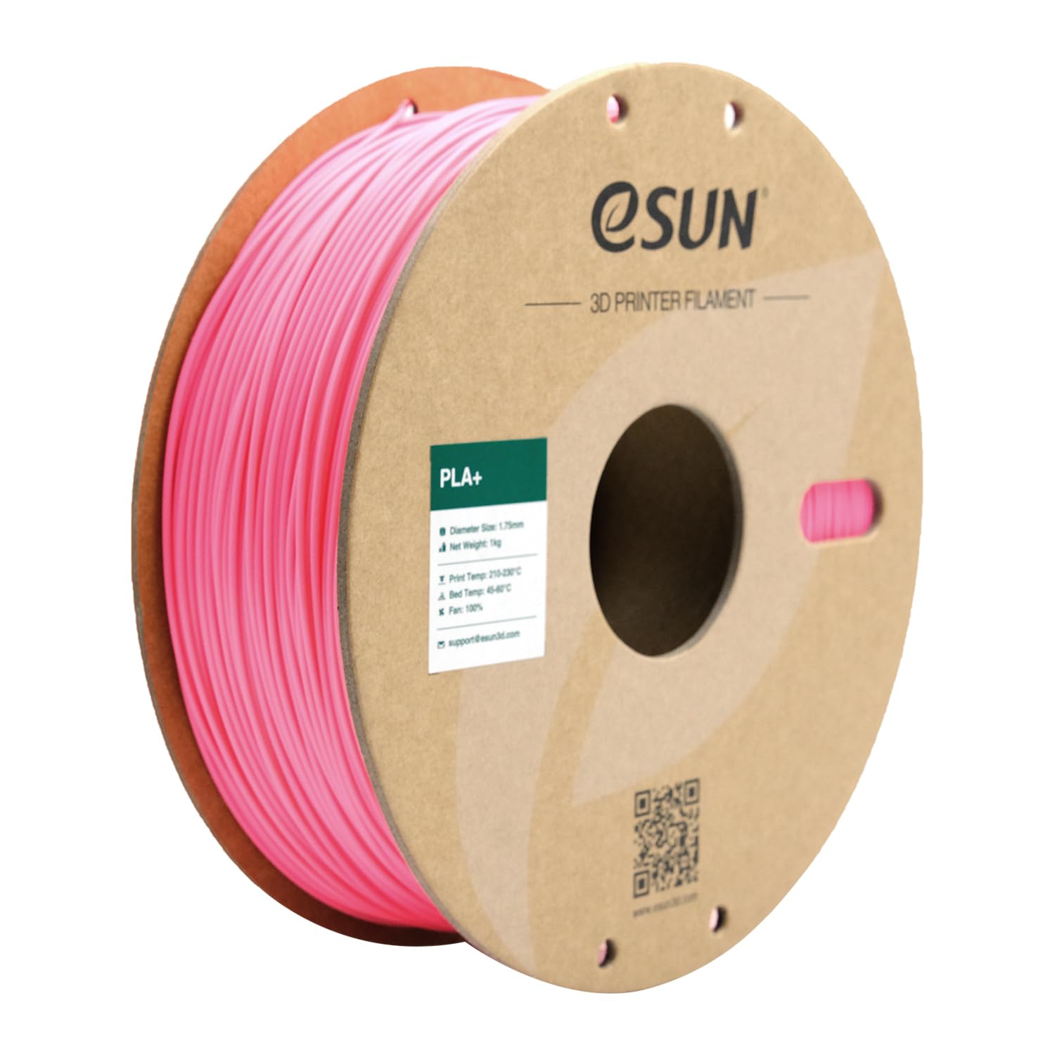 eSUN Filamento PLA+ 1.75mm, Filamento per Stampante 3D PLA Plus, Precisione Dimensionale +/- 0.03mm, Bobina da 1kg (2.2 libbre) Filamento per Stampa 3D per Stampanti 3D, Rosa
