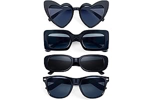 Retro Party Favors Black Sunglasses 4 Pack