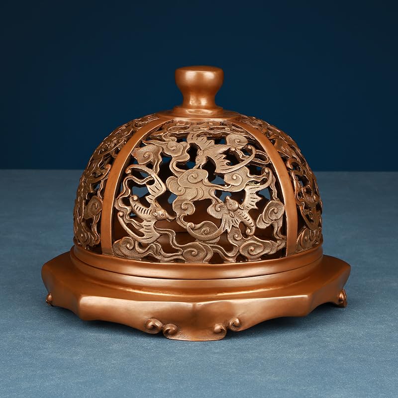 Incenseholdercopperincenseburneryunfupatternruyiincenseburnertearoomstudyincenseincenseburnerincenseburner Urban Country Home Decor Incense holder copper incense burner yunfu pattern ruyi incense burner tea room study incense incense burner incense burner urban country home decor