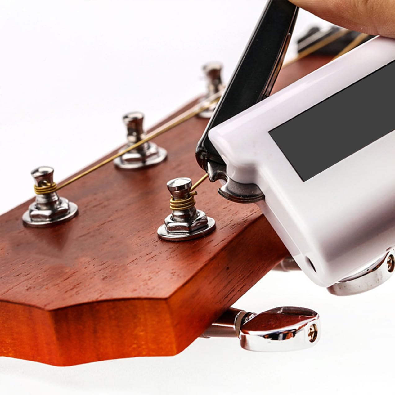 Avvolgicorde Elettrico Multifunzione per Chitarra Bianco Abs | Chitarra Folk e Classica, Accessorio per Avvolgimento Corde, Strumento di Riparazione