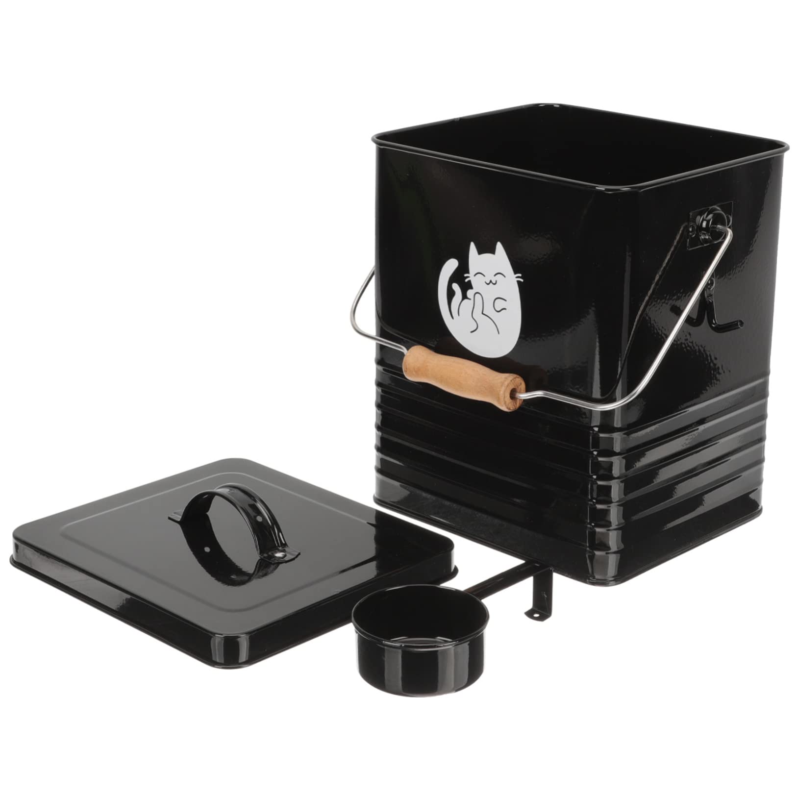 balacoo Household Cat Snack Bucket Dog Snack Bin Pet Food Storage Convenient Functional