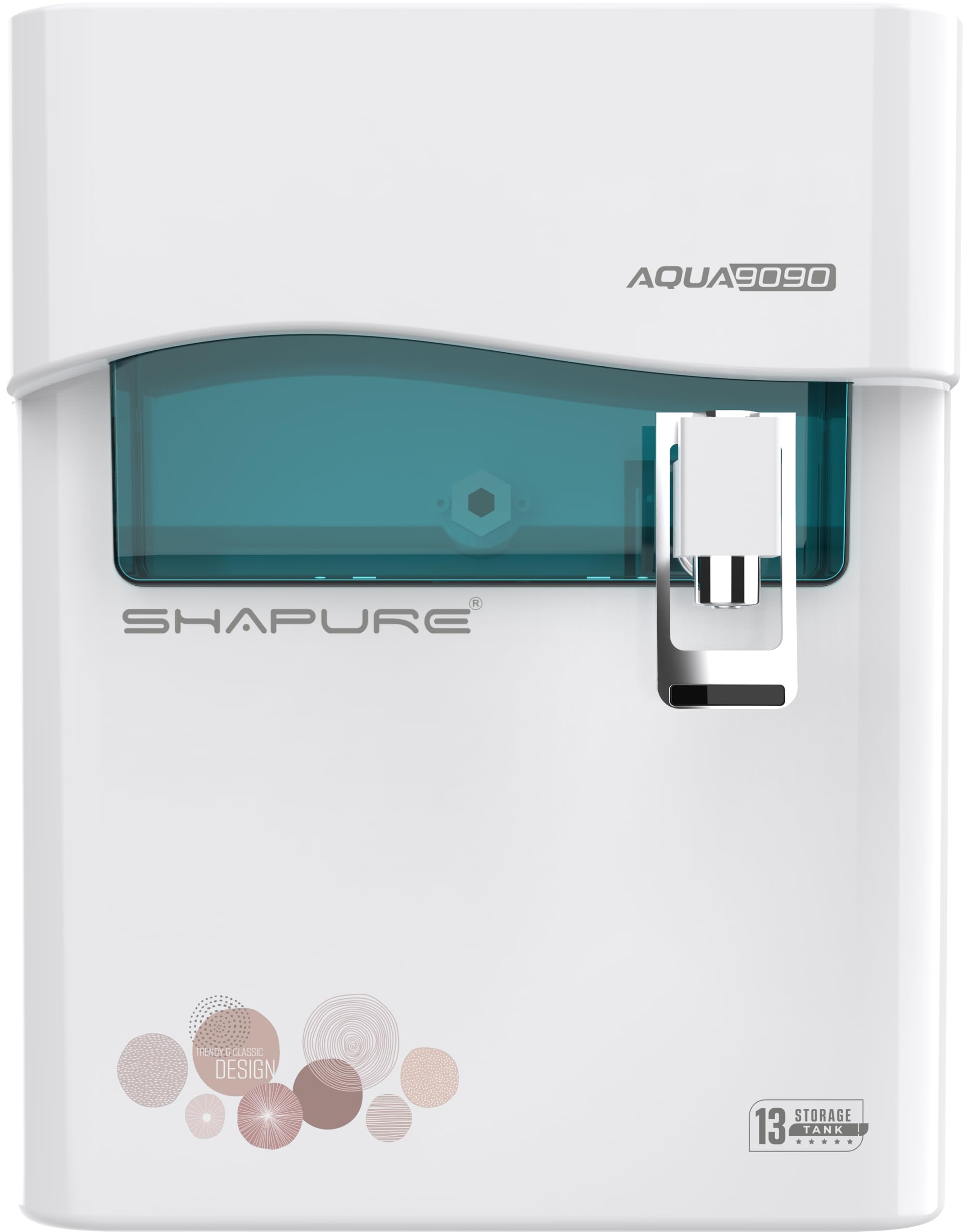 Shapure Aqua 9090 RO Water Purifier | 9 Stage RO | Prefilter + Sediment + Pre Carbon + UV + mTDS and 4 in 1 Mineral + Copper + Alkaline + Zinc Filters | 13L Storage Tank - Black (Green)-image-23