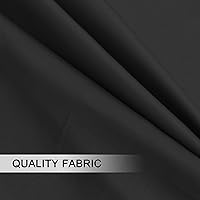 Vista 5 de 2 paneles de cenefas de cortina negras de Navidad para ventanas de cocina, cortinas cortas para ventanas de cocina, baño, decoración de lavandería