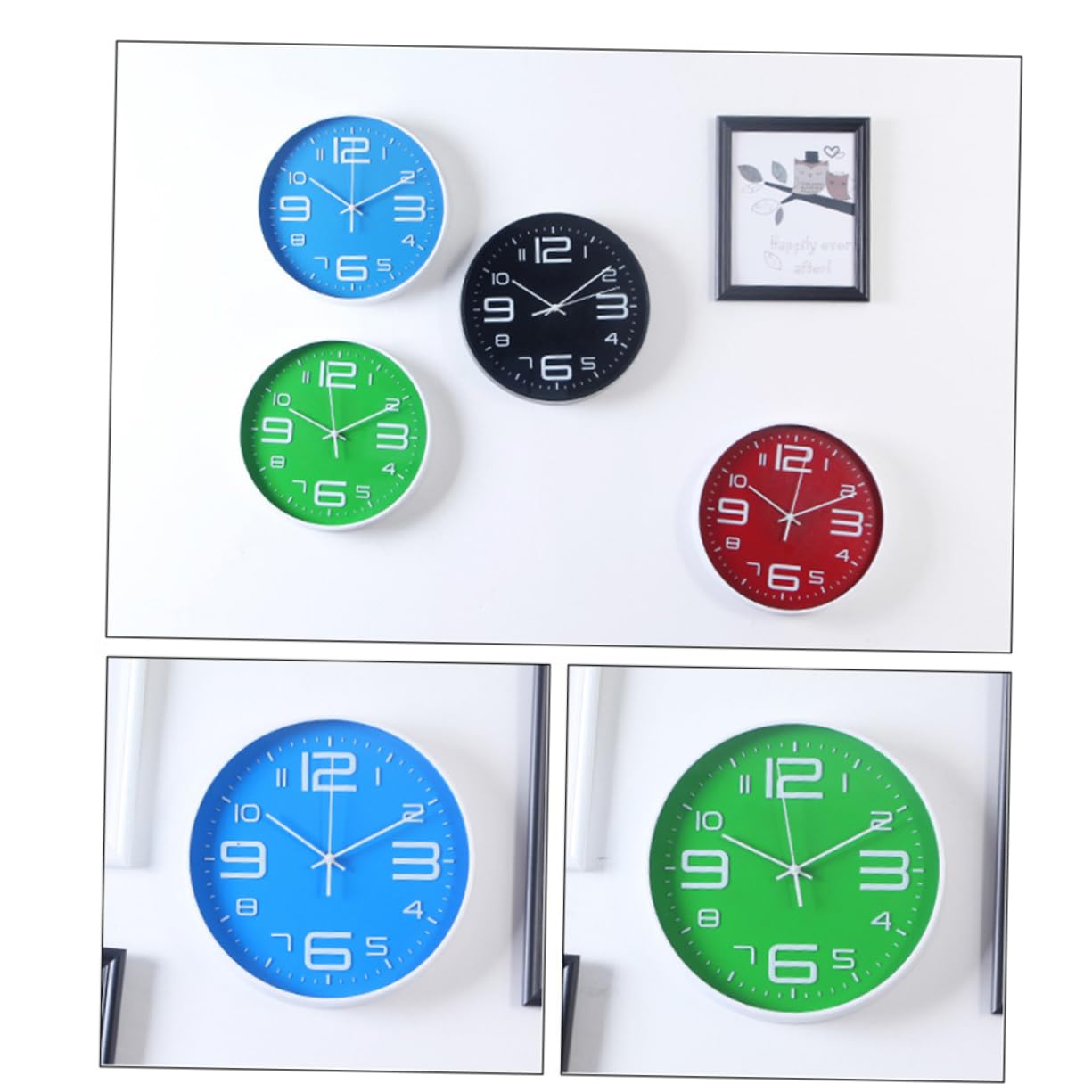 Horloge murale numérique acrylique Alipis suspendue décorative salon et chambre ado