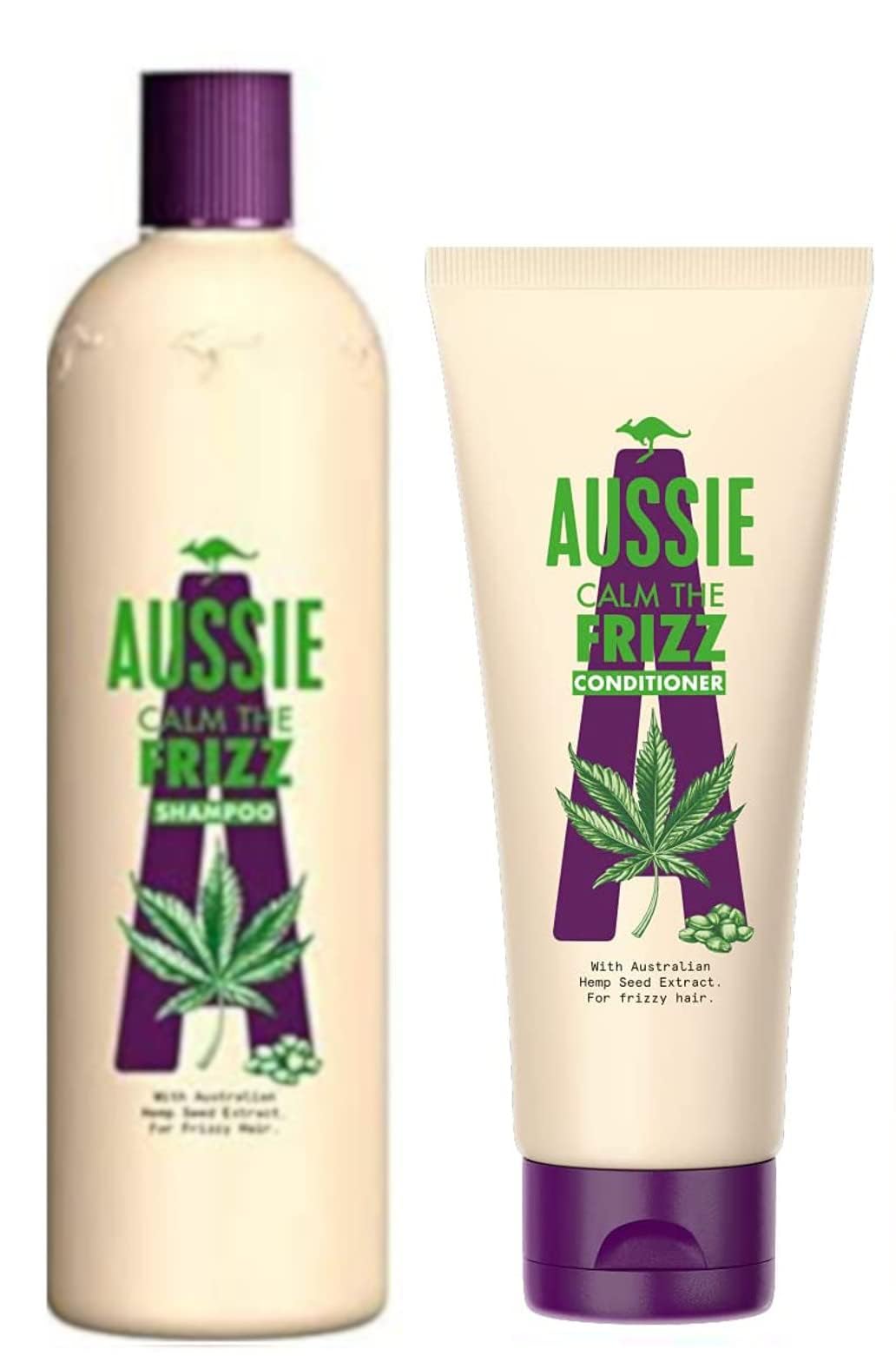 Aussie CALM THE FRIZZ duo - SHAMPOO 250ml + CONDITIONER 170ml
