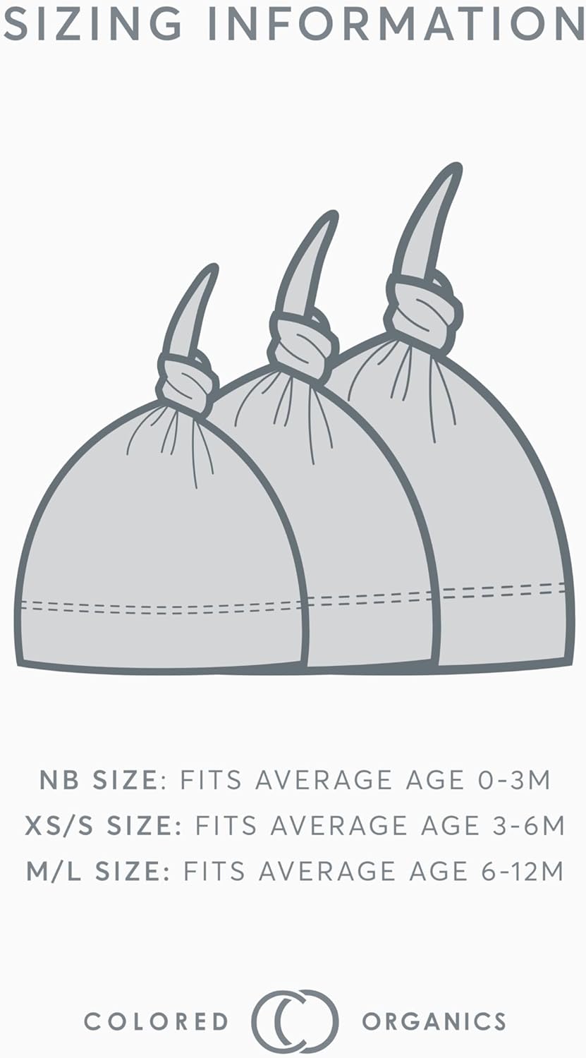 Colored Organics Baby Organic Cotton Knotted Hat - Infant Knit Cap - NB - 0-3 Months Mint - Image 5