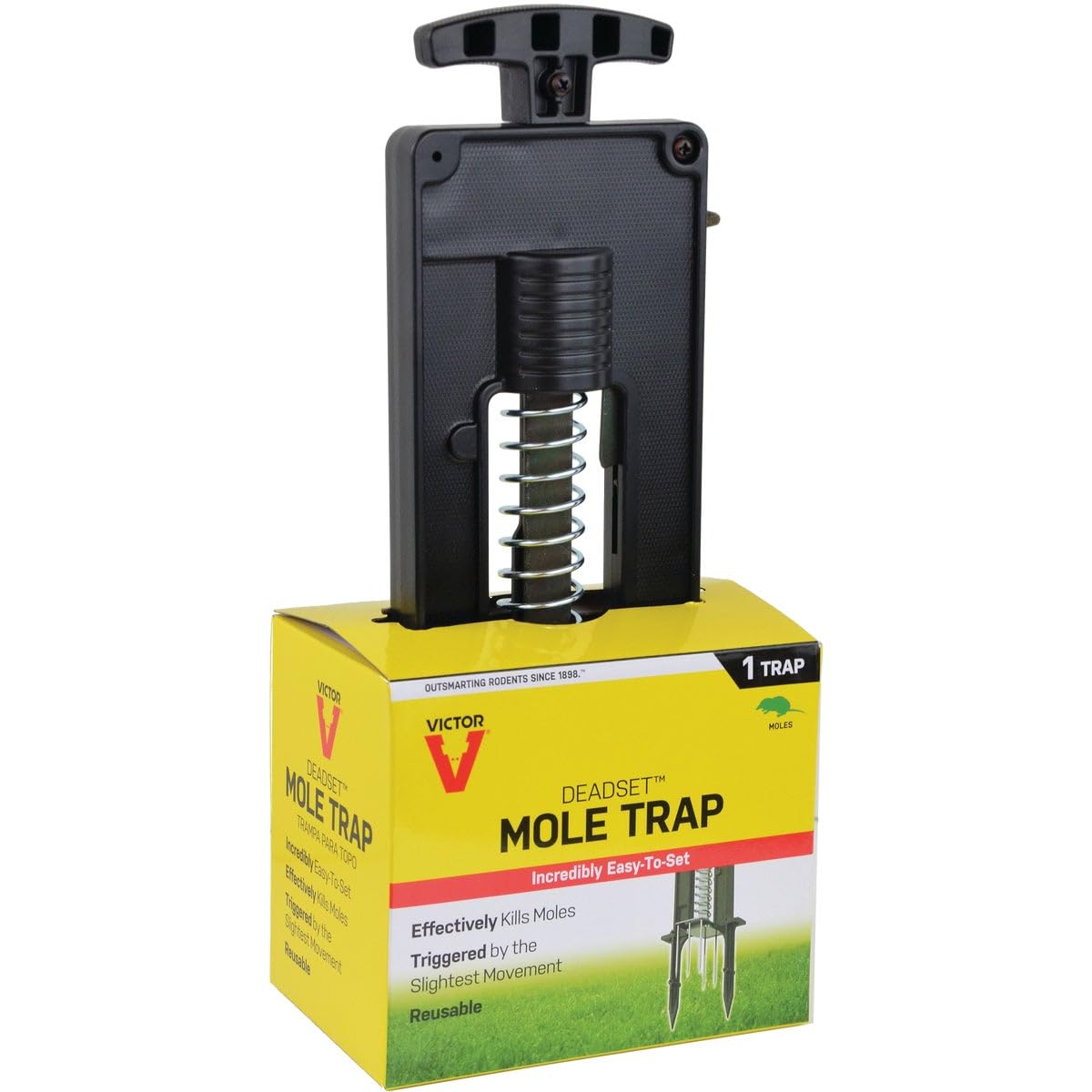 Victor M9015 - Trappola per talpe facile da montare, colore: nero