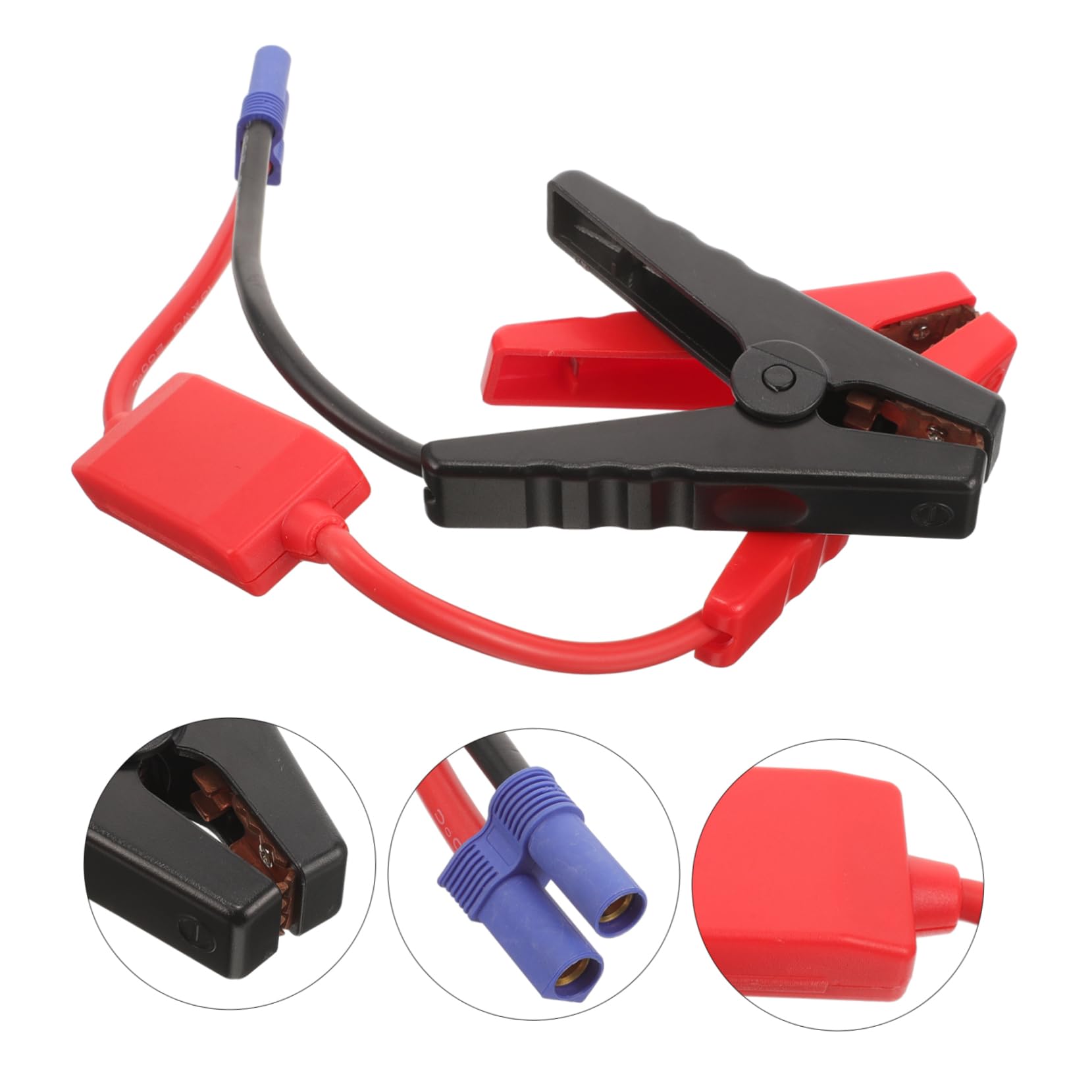 Gatuida 5piezas Cables De Arranque Portátiles Protección Inversa Para Baterías Para Coches Motos y Carga Rápida y Diseño Compacto