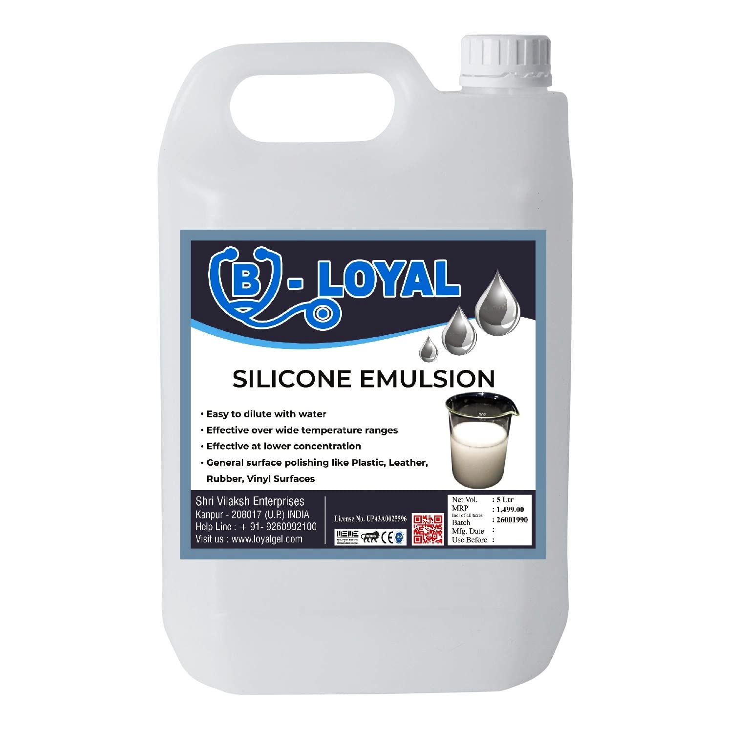 Loyal Silicone Emulsion (5 Liter) (B09CKZC5MT) Amazon Price History, Amazon Price Tracker