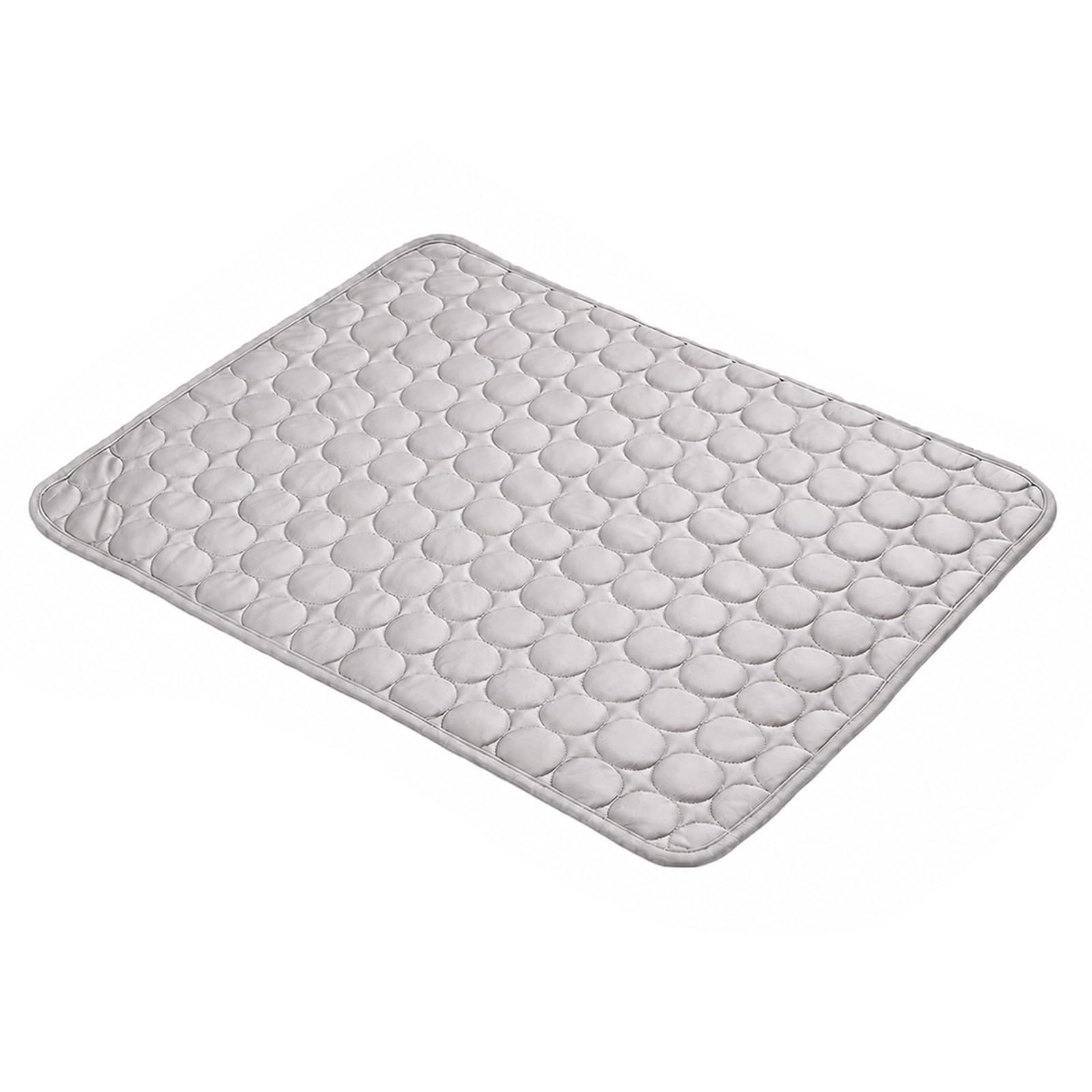 Pelsbarn Dog Cooling Mat, Gel-Free Self Cooling Pet Pad, Machine Washable Foldable Summer Cooling Blanket for Dogs & Cats, Breathable Mat for Crate, Sofa, Bed, Car & Travel (Grey, L (70 x 55 cm))
