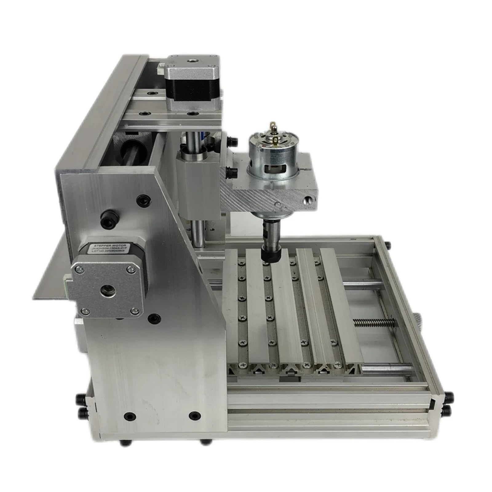 Kit de mini m CNC de aluminio, tornillo T8, motor de husillo 775, portabrocas ER11, máquina de grabado CNC DIY, XYZ 170 x 120 x 40 mm Para bricolaje(No Control Card)