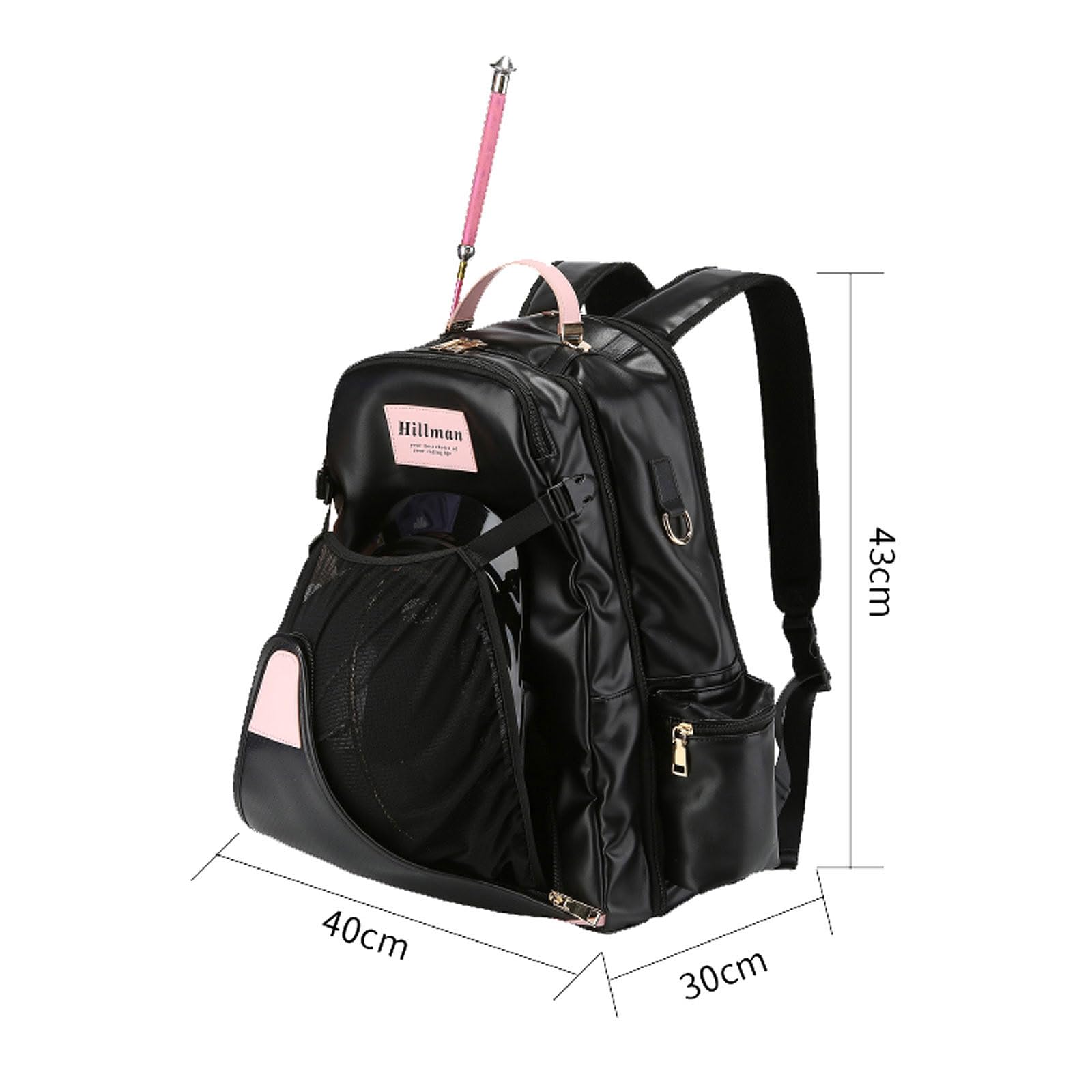 Mochila Ecuestre,Bolsa de Montar,Mochila para Botas de equitación con Compartimento,Fácil de Limpiar,Correas de Hombro cómodas,Suficiente Espacio,Adecuado para Montar a Caballo