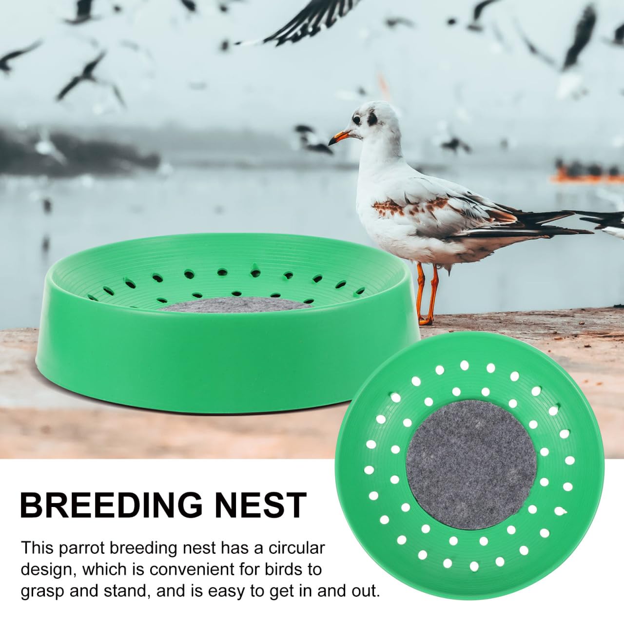 POPETPOP 8 piezas de plástico pájaro jaula de pájaro nido de pájaro nido de aves nido para anidación nido de aves