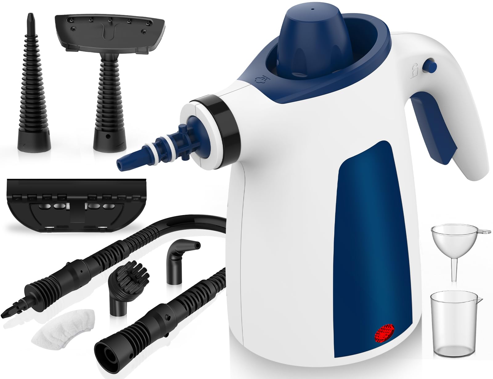 Handheld Steam Cleaner Steam Cleaner with 9pcs Accessories Safety Lock 350ML Capacity Multi-Surface Steamer for Deep Cleaning Home