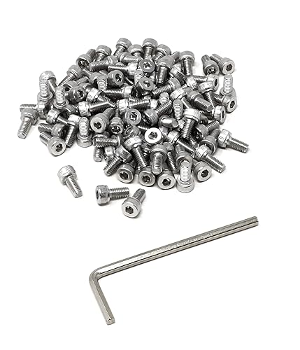 Miniatura 80 de iexcell 25 piezas M4 x 60/65/70/75/3.150 in paso de rosca 0.028 in acero inoxidable 304 cabeza hexagonal Tornillos Tornillos surtido Kit