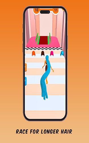 Long Hair Girl Running Challenge - Majestic Hair Games - DIY Color Hair Growing Games - Hair Race 3D - Hair Rush Adventure – vue 2