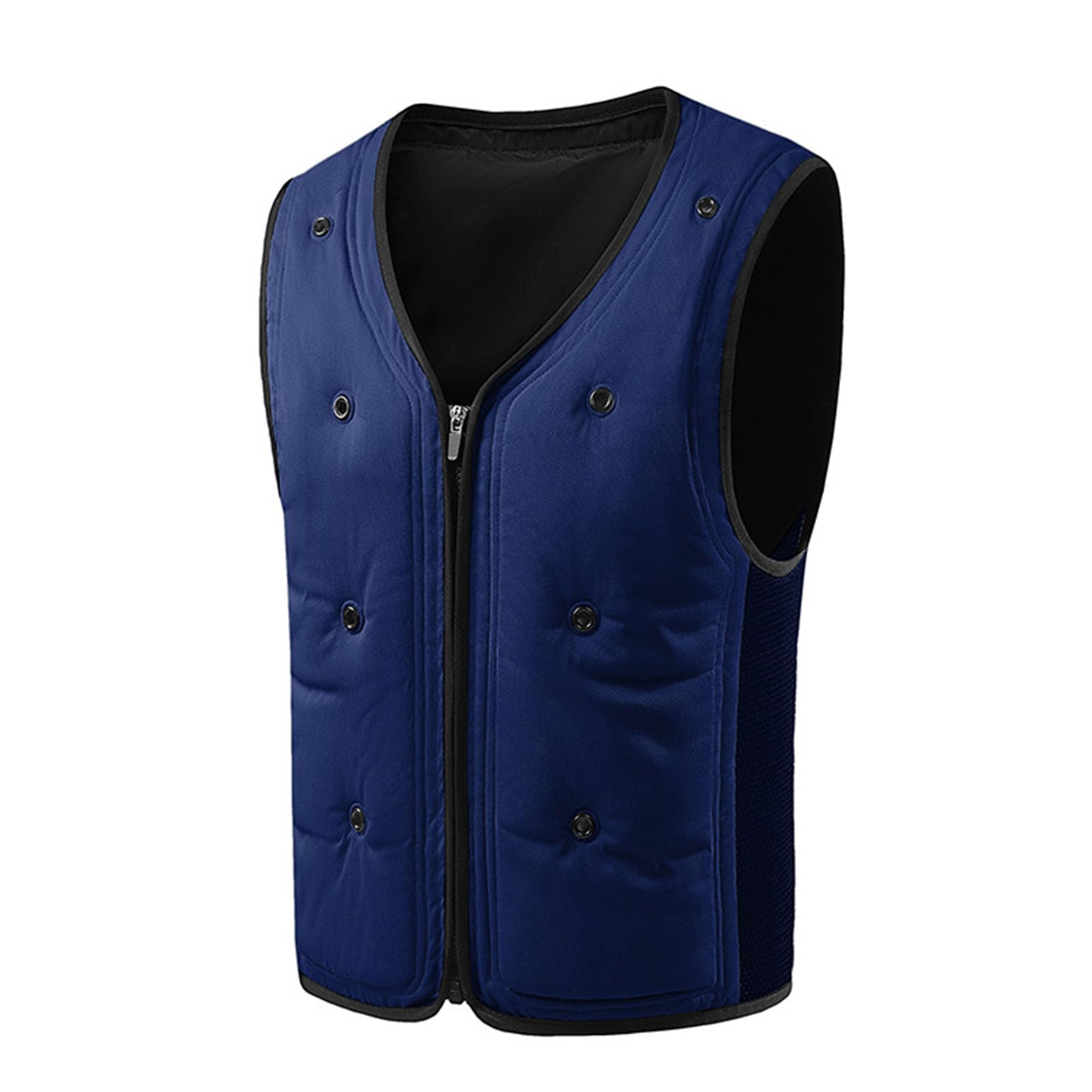 Azul,4XL, Chaleco Refrescante Chaqueta Sin Mangas de Enfriamiento FíSico, ProteccióN Solar para Trabajadores al Aire Libre — Nuevo Sistema de ClimatizacióN