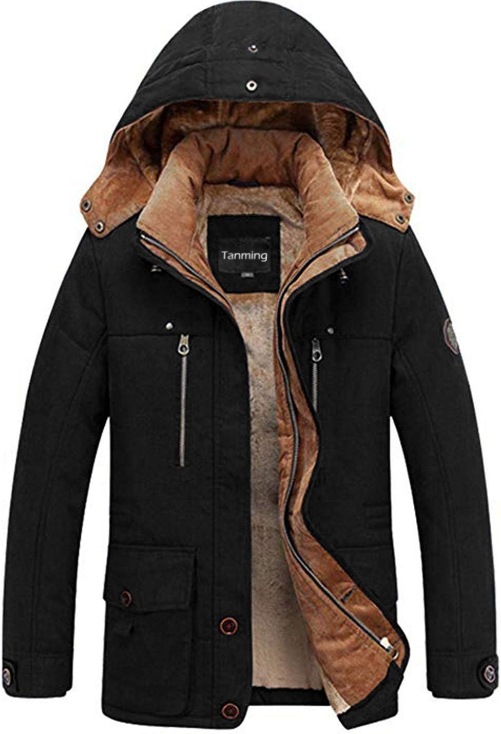 Tanming mens Jacket Hooded