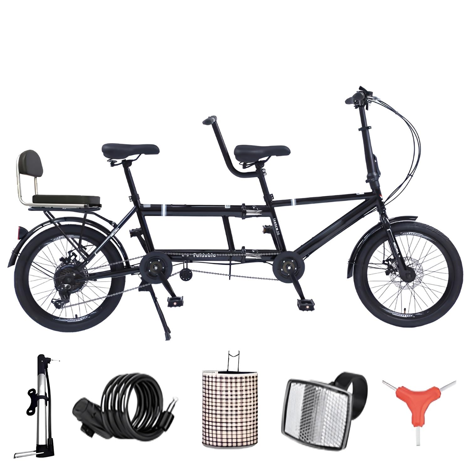 Amazon.co.jp: タンデム自転車 折りたたみ自転車 20インチ二人乗り