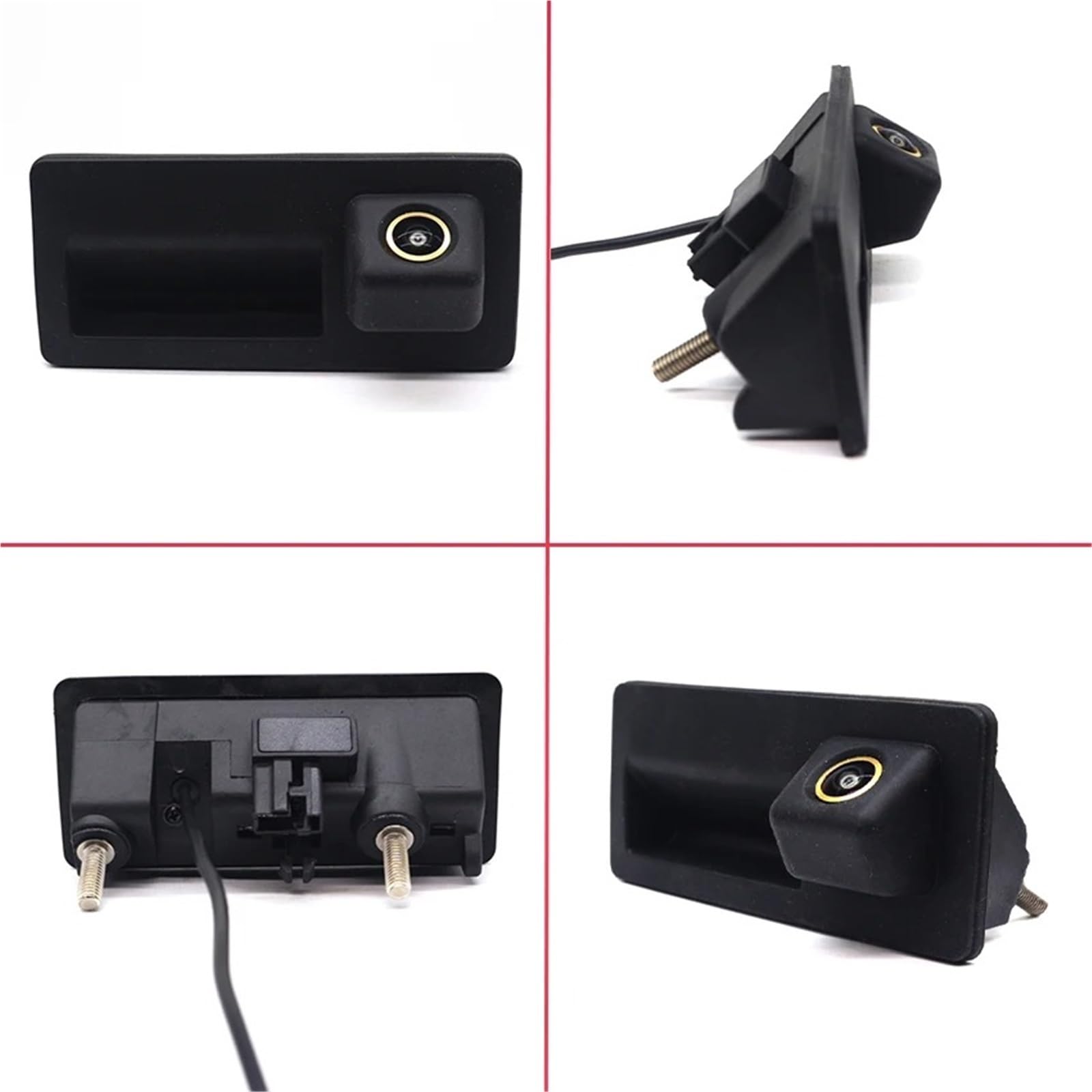 Zamiennik kamery cofania do VW Tiguan I 5N B7 2007-2017 HD uchwyt bagażnika samochodu kamera cofania CCD noktowizor kamera cofania (złoty prostownik CAM) (Golden CAM WIFI)