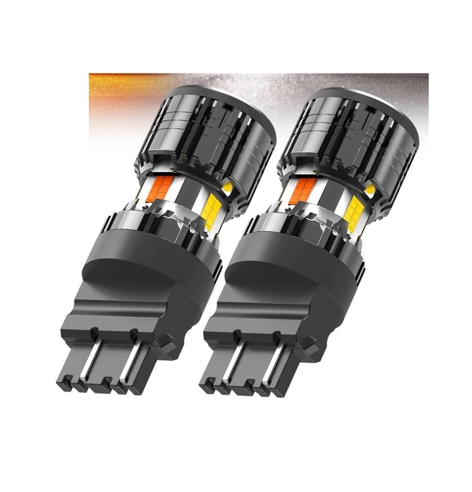 2X T20 7440 7443 Intermitentes LED Canbus T25 3156 3157 P27/7W Sin Hiperflash Color Ámbar Blanco Accesorios Para Coche(7443 W21/5W T20)